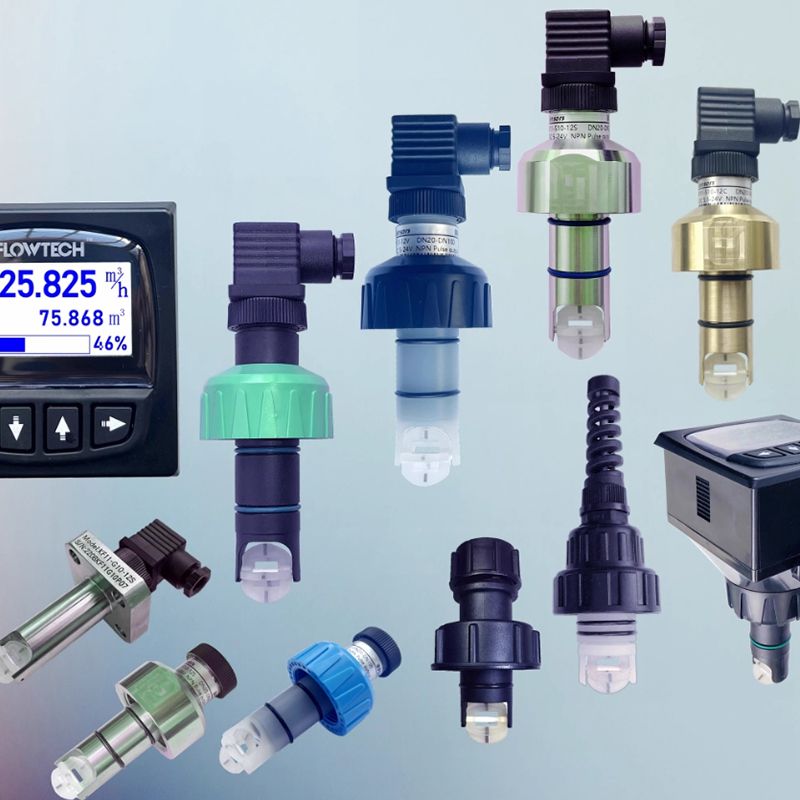 Paddle wheel flow meter