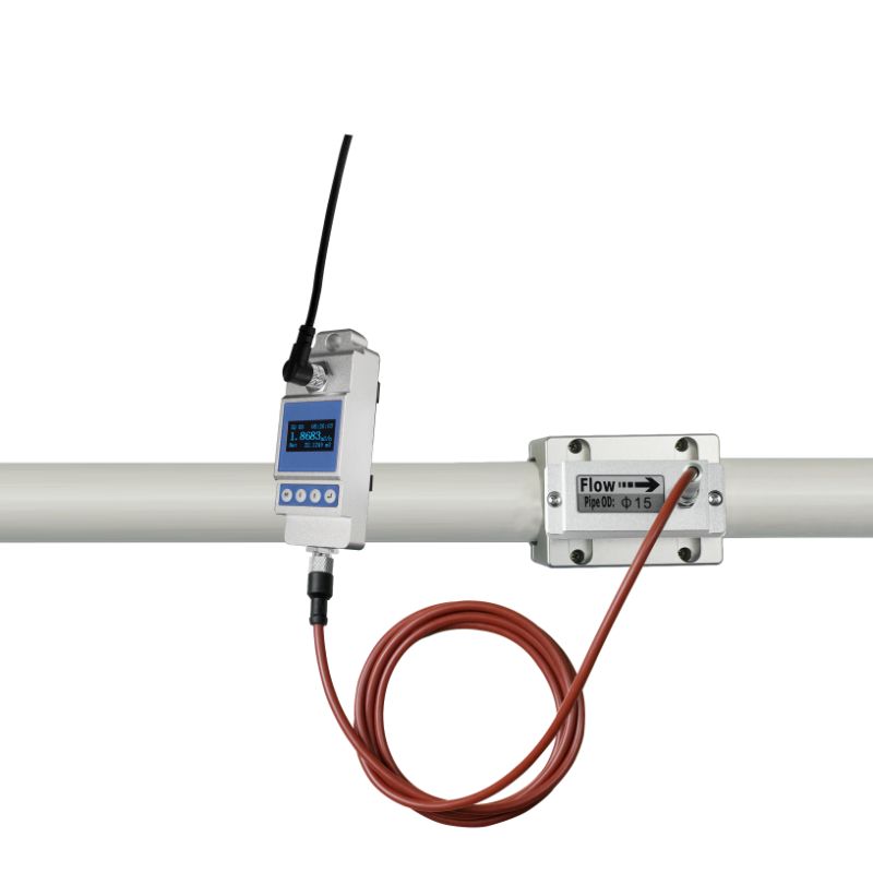 Clamp on ultrasonic flow meter