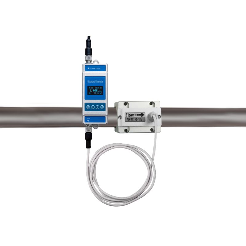 Clamp on ultrasonic flow meter